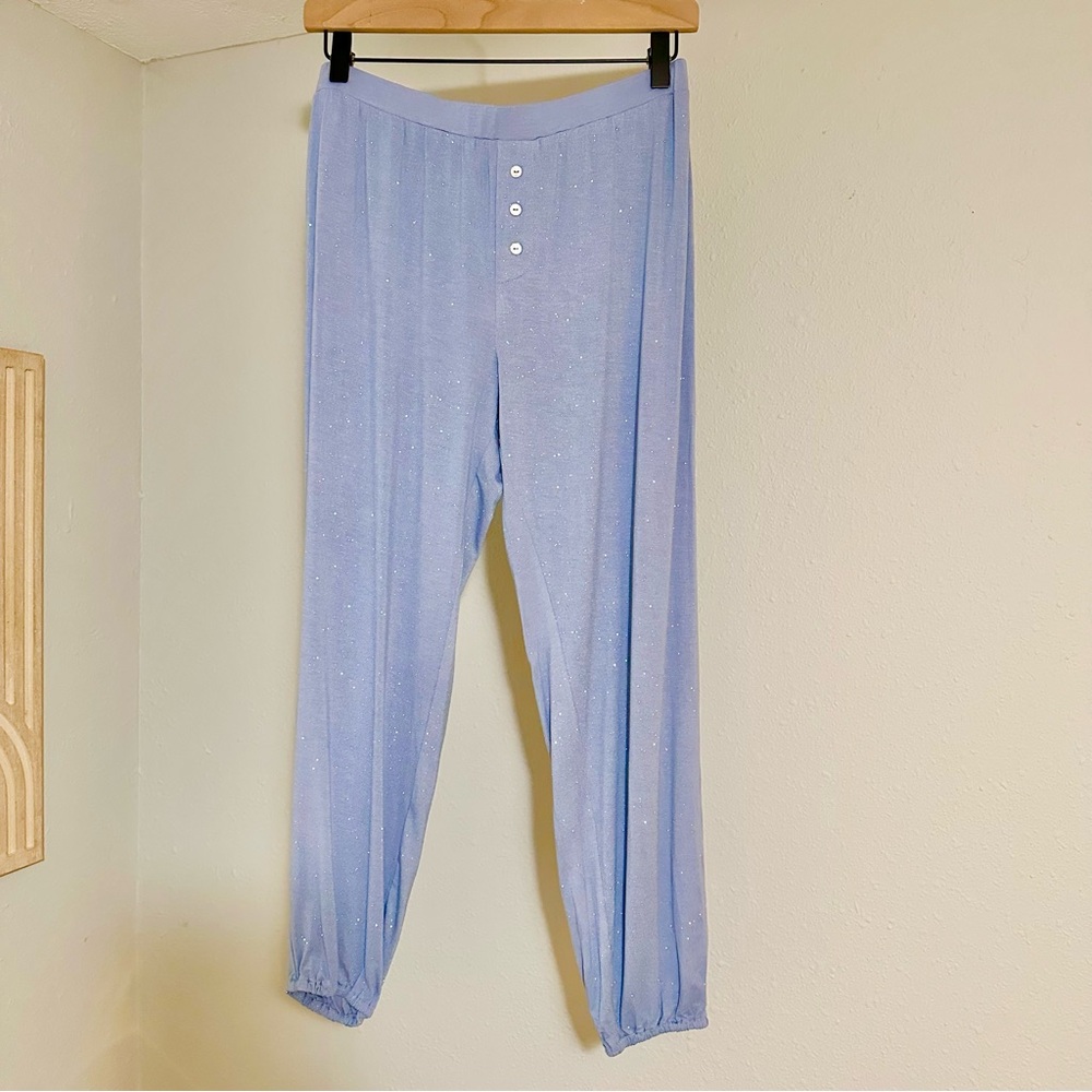 Chaser NEW size medium blue glitter lounge jogger pants